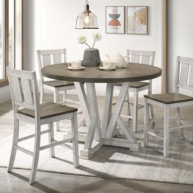 Furniture of America Dakota CM3289BR-RPT-48-TABL Counter Height Table IMAGE 1