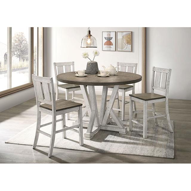 Furniture of America Dakota CM3289BR-RPT-48-TABL Counter Height Table IMAGE 2