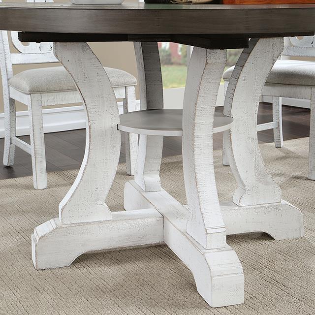 Furniture of America Auletta CM3417GY-RT Dining Table IMAGE 3