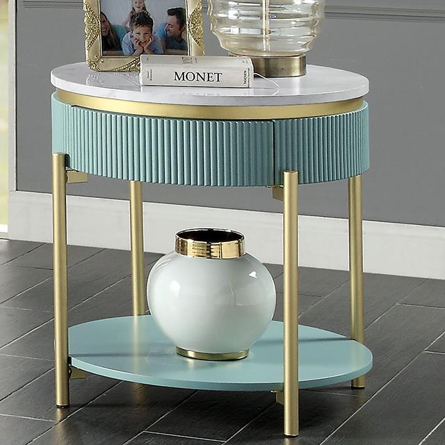 Furniture of America Koblenz CM4412GR-E End Table IMAGE 1