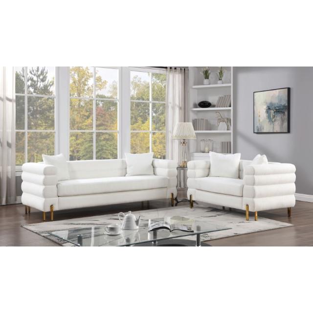 Furniture of America Landovery CM6454WH-SF-PK Sofa IMAGE 2
