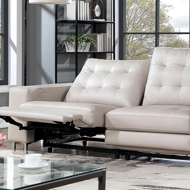 Furniture of America Abberton CM6735BG-PM-LV Power Loveseat IMAGE 1