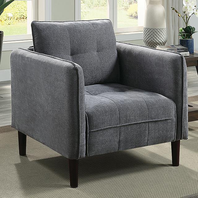 Furniture of America Lynda CM6736DG-CH Chair IMAGE 1