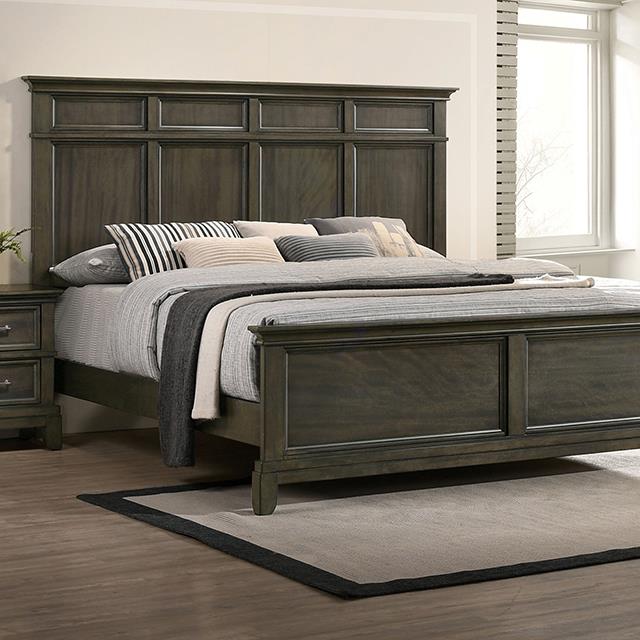  Furniture of America Houston CM7221GY-Q Queen Bed IMAGE 1