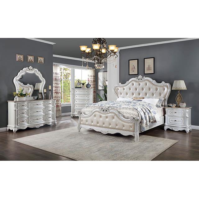 Furniture of America Rosalind CM7243WH-N Night Stand IMAGE 2