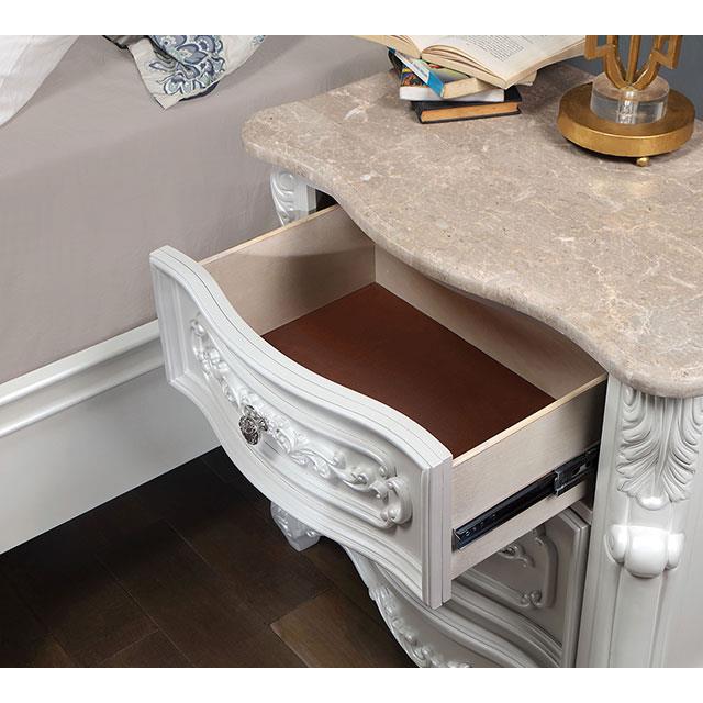 Furniture of America Rosalind CM7243WH-N Night Stand IMAGE 3