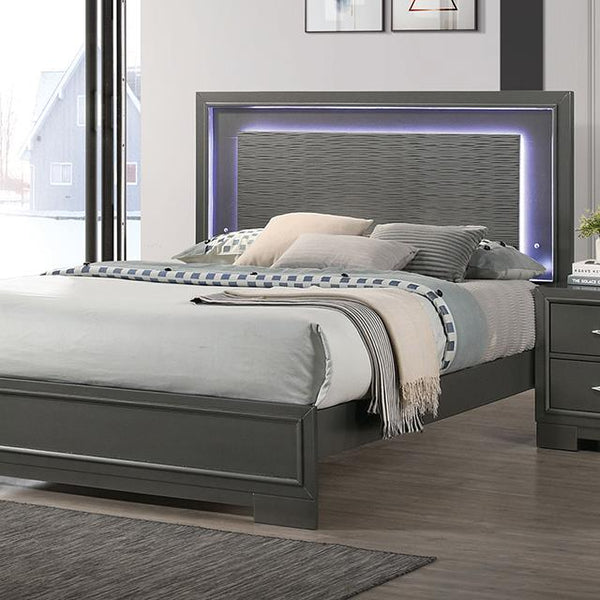 Furniture of America Alison CM7416GY-CK California King Bed IMAGE 1
