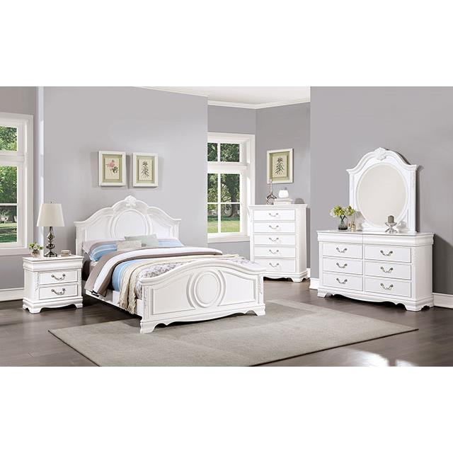 Furniture of America Alecia CM7458WH-N Night Stand IMAGE 2