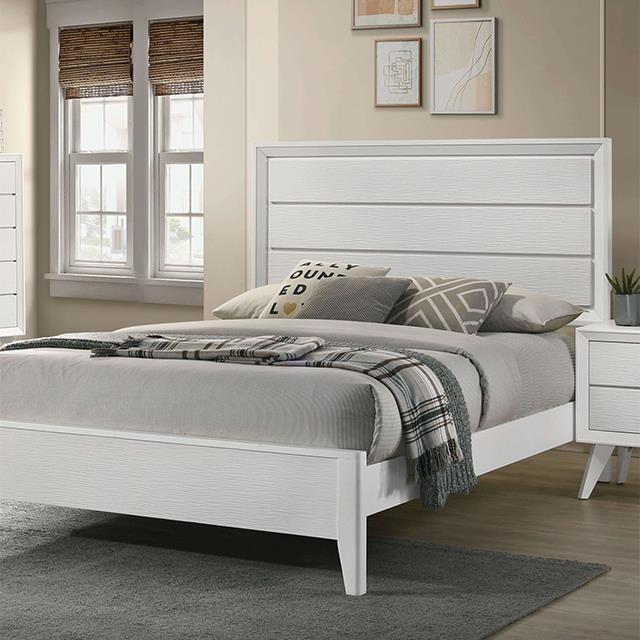  Furniture of America Dortmund CM7465WH-Q Queen Bed IMAGE 1
