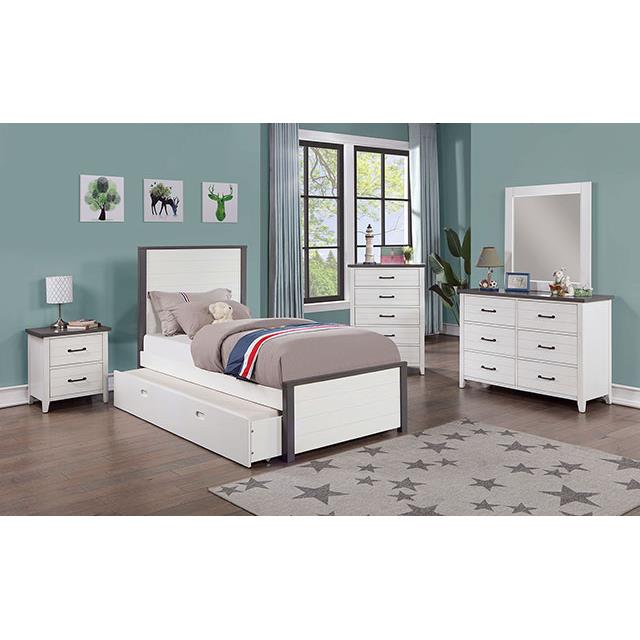 Furniture of America Priam CM7467WH-N Night Stand IMAGE 2