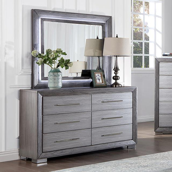 Furniture of America Raiden CM7468GY-D Dresser IMAGE 1