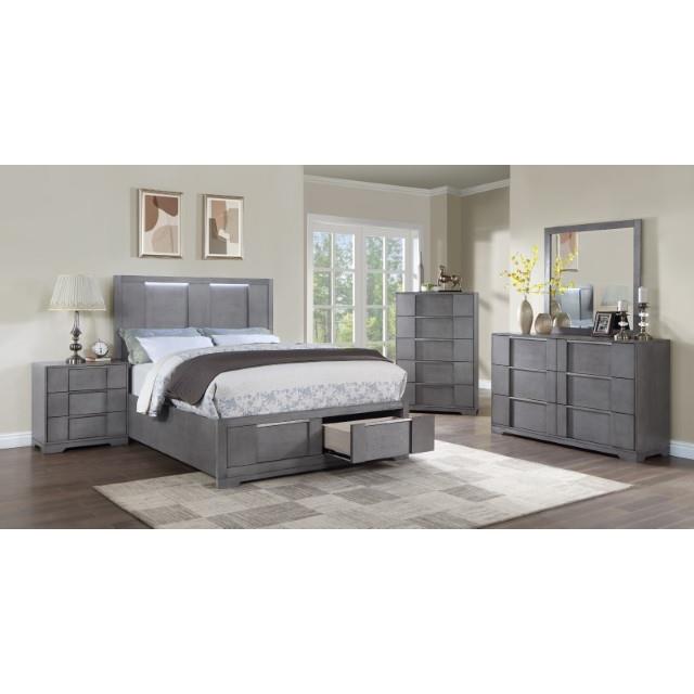  Furniture of America Regulus CM7475GY-CK California King Bed IMAGE 3
