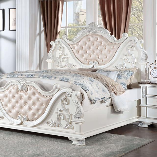 Furniture of America Esparanza CM7478WH-CK California King Bed IMAGE 1