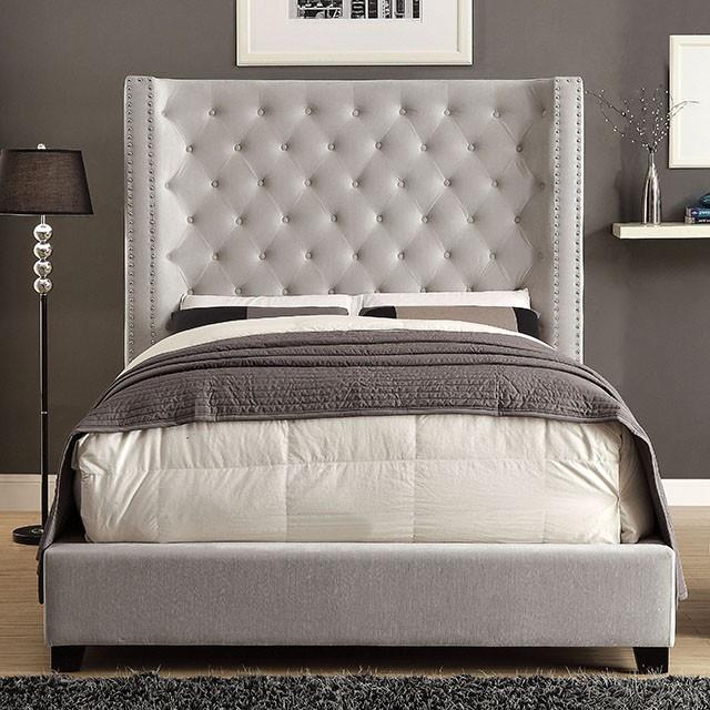  Furniture of America Mirabelle CM7679IV-Q-VN Queen Bed IMAGE 1