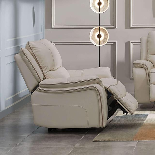 Furniture of America Henricus CM9911BG-CH Glider Recliner IMAGE 1