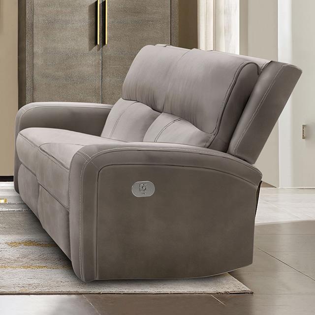 Furniture of America Vasilios CM9914ST-LV-PM Power Loveseat IMAGE 1