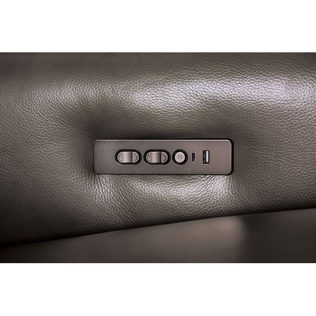 Furniture of America Phineas CM9921GY-CH-PM Power Recliner IMAGE 3