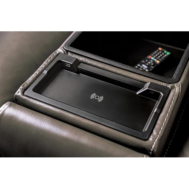 Furniture of America Phineas CM9921GY-LV-PM Power Loveseat IMAGE 5