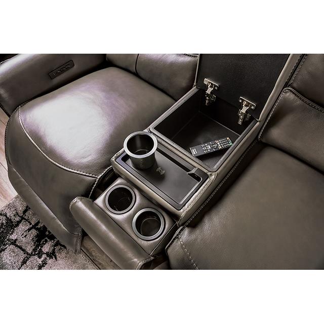 Furniture of America Phineas CM9921GY-LV-PM Power Loveseat IMAGE 6