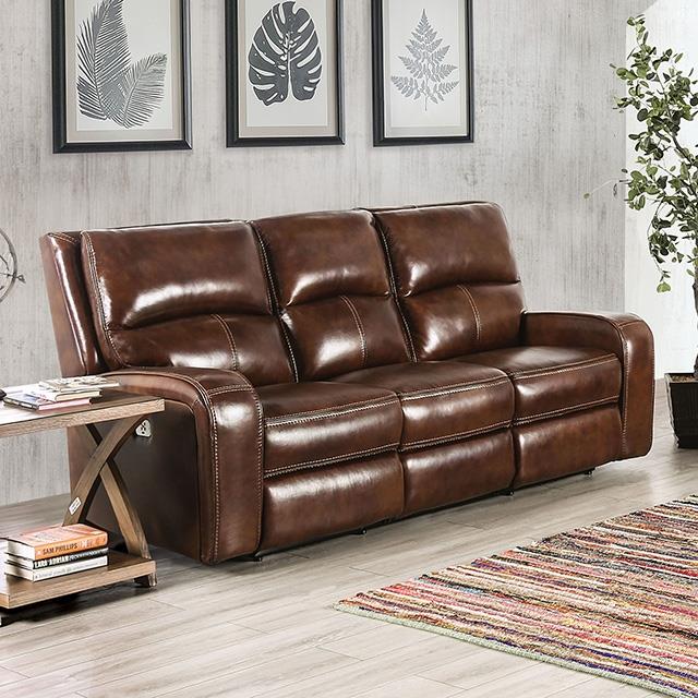 Furniture of America Soterios CM9924MB-SF-PM Power Sofa IMAGE 1