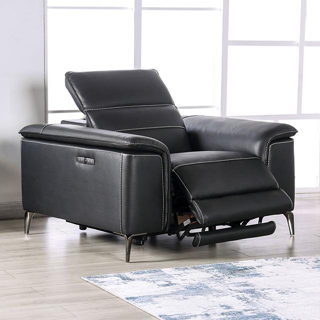 Furniture of America Ascona CM9927BK-CH-PM Power Recliner IMAGE 1