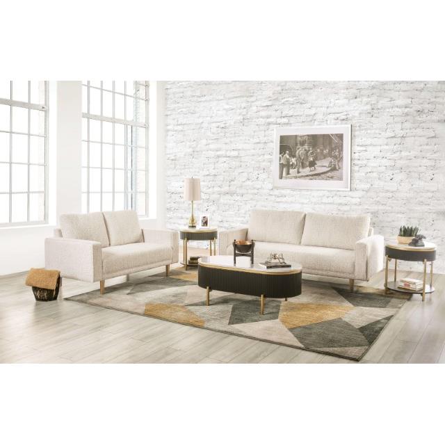 Furniture of America Elverum FM61000WH-LV Loveseat IMAGE 2