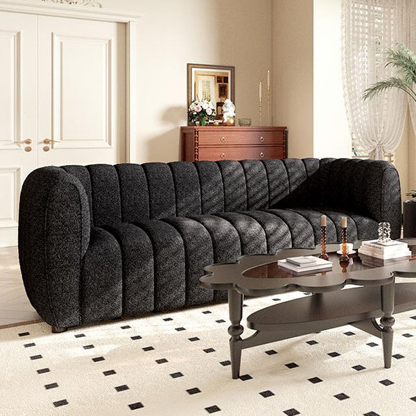 Furniture of America Aversa FM61002BK-SF Sofa IMAGE 1