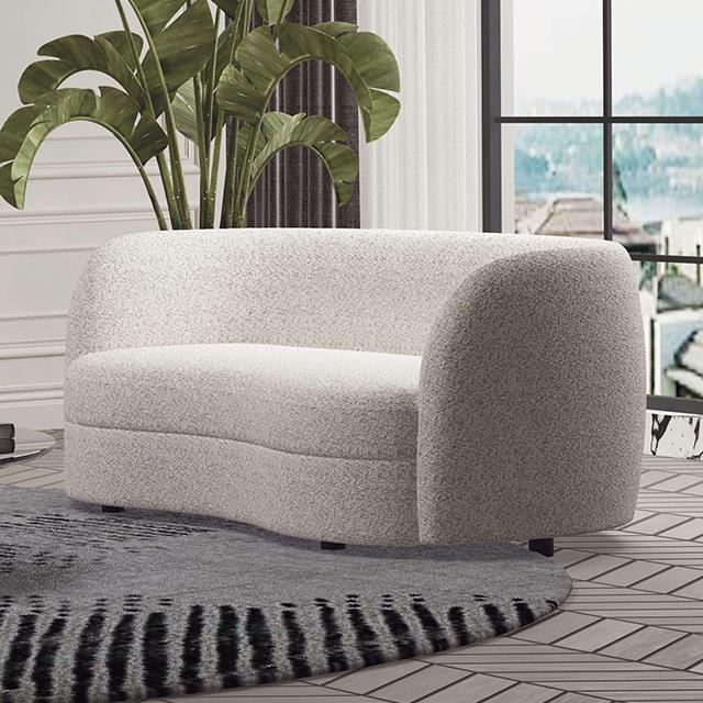 Furniture of America Versoix FM61003WH-LV Loveseat IMAGE 1