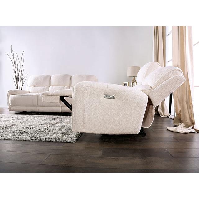 Furniture of America Morcote FM62001BG-LV-PM Power Loveseat IMAGE 6