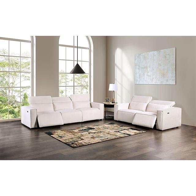 Furniture of America Treharris FM62002WH-LV-PM-PK Power Loveseat IMAGE 2