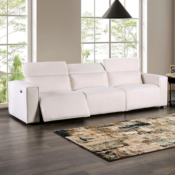 Furniture of America Treharris FM62002WH-SF-PM-PK Power Sofa IMAGE 1