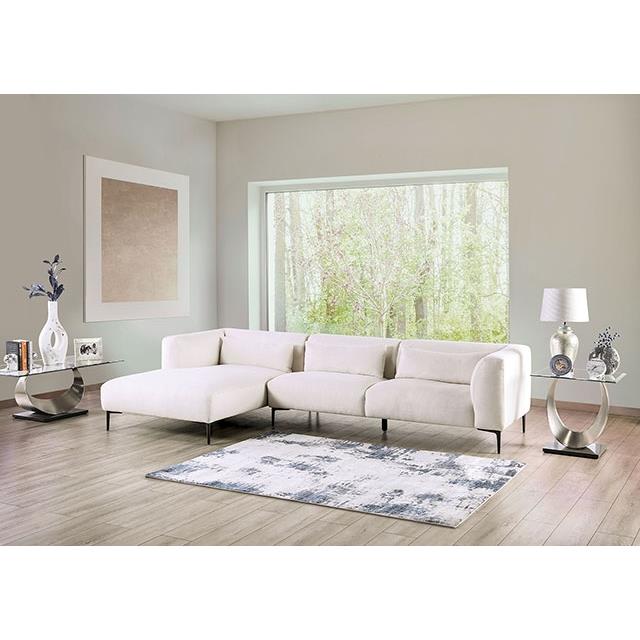 Furniture of America Paderborn FM63002WH-SECT-L Sectional, Left Chaise IMAGE 2