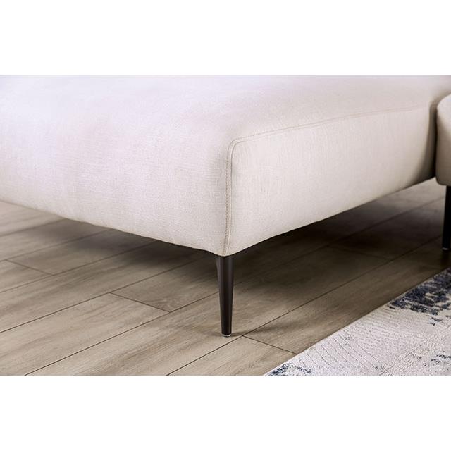 Furniture of America Paderborn FM63002WH-SECT-L Sectional, Left Chaise IMAGE 5