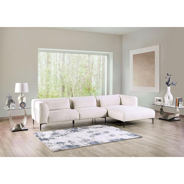 Furniture of America Paderborn FM63002WH-SECT-R Sectional, Right Chaise IMAGE 2
