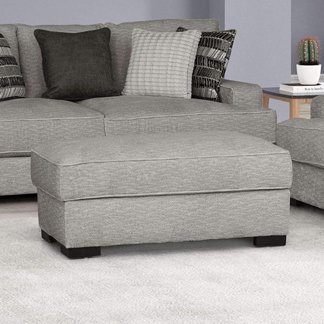 Furniture of America Ardenfold FM64201GY-OT Ottoman IMAGE 1