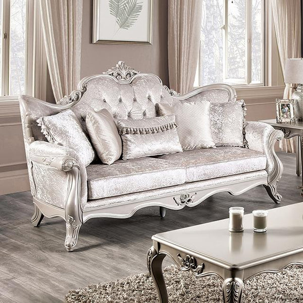 Furniture of America Acapulco FM65001WH-SF Sofa IMAGE 1