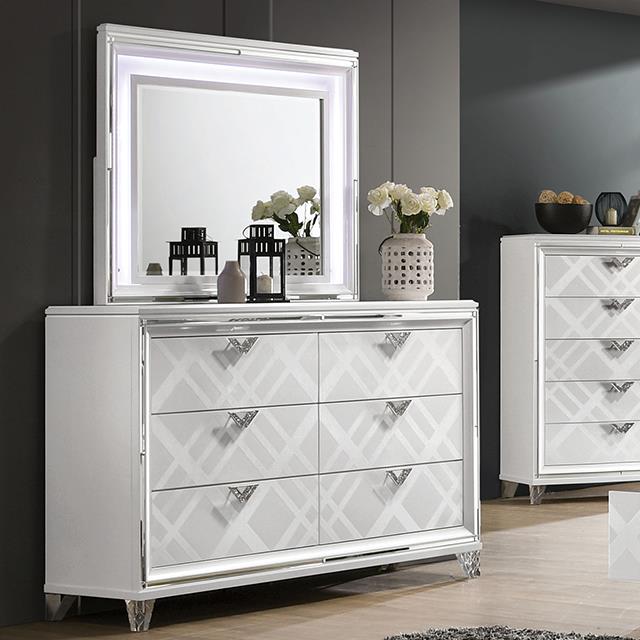 Furniture of America Emmeline FOA7147WH-D Dresser IMAGE 1