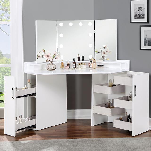 Furniture of America Lorybelle FOA-DK5134WH-PK Vanity IMAGE 2