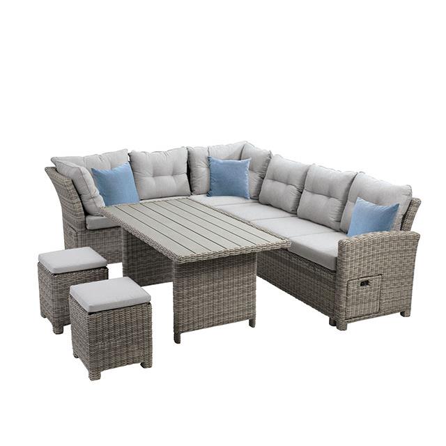 Furniture of America Malia GM-1001 Patio Dining Table IMAGE 5