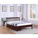 IFDC IF-415-54" Double Bed with 2 Storage Drawers - Espresso IMAGE 1