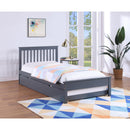 IFDC IF-415-39" Single Bed with Pull-Out Trundle - Grey IMAGE 1