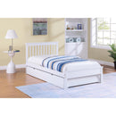 IFDC IF-415-39" Single Bed with Pull-Out Trundle - White IMAGE 1