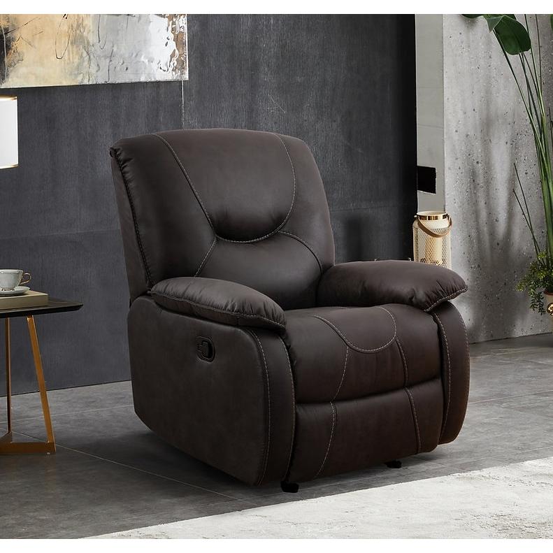 IFDC Glider Rocker Fabric Recliner with Wall Recline IF-6350 IMAGE 3