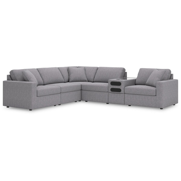 Signature Design by Ashley Modmax 92104S14 6 pc Sectional with Audio System IMAGE 1