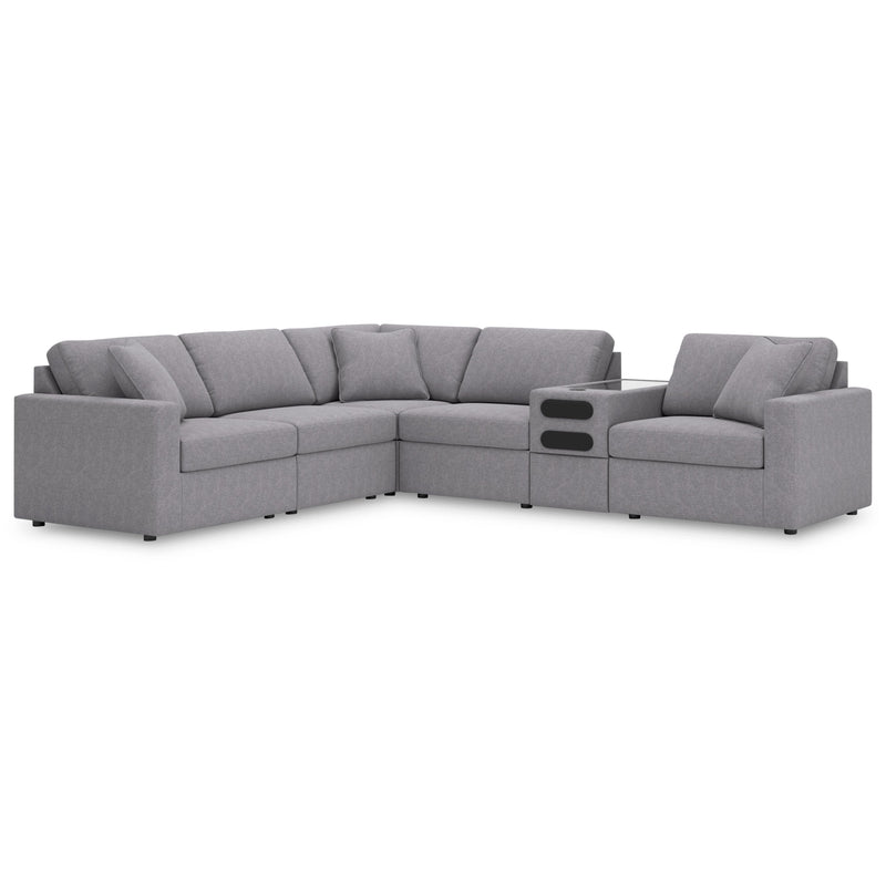 Signature Design by Ashley Modmax 92104S14 6 pc Sectional with Audio System IMAGE 1