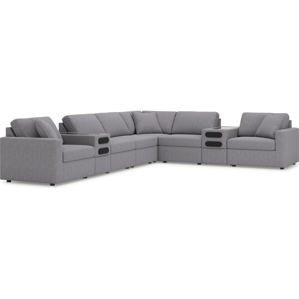 Signature Design by Ashley Modmax 92104S16 8 pc Sectional with Audio System IMAGE 1
