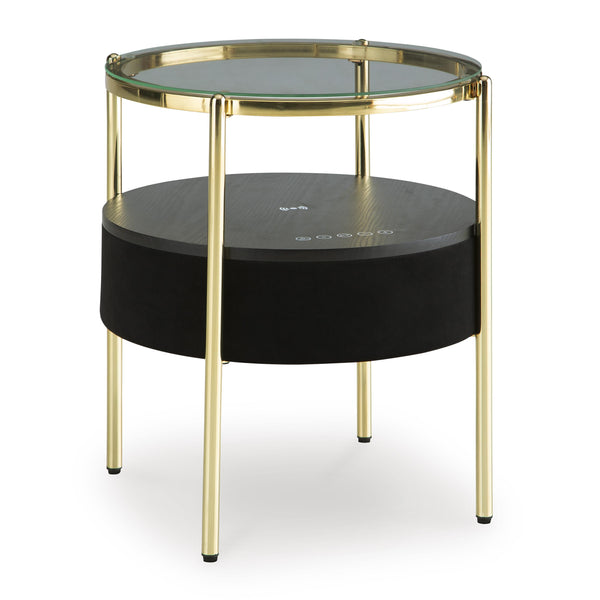 Signature Design by Ashley Nedman A4000669 Accent Table with Speaker IMAGE 1