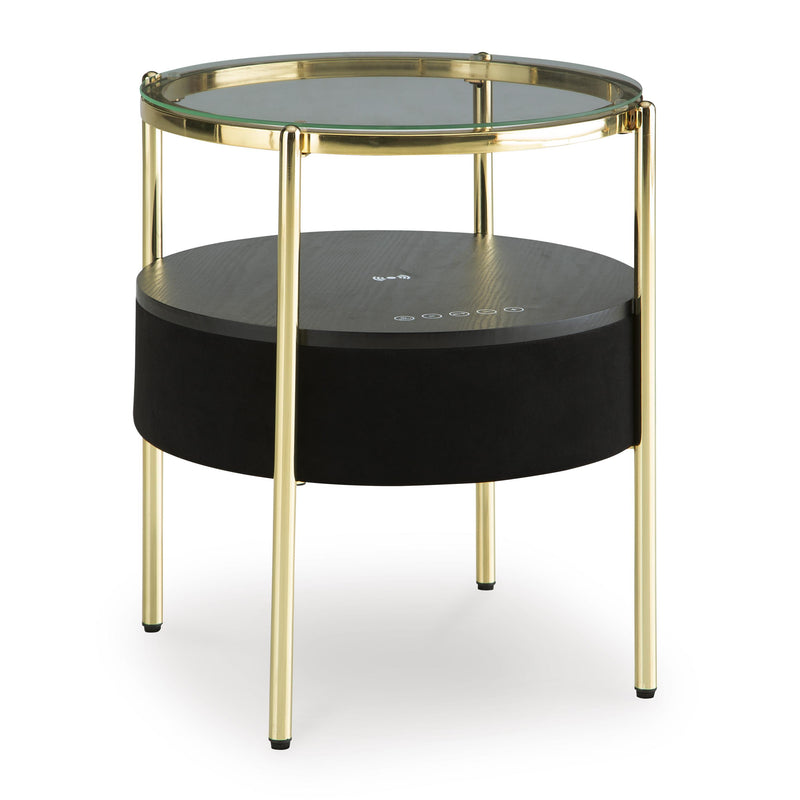 Signature Design by Ashley Nedman A4000669 Accent Table with Speaker IMAGE 1