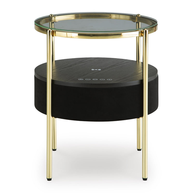Signature Design by Ashley Nedman A4000669 Accent Table with Speaker IMAGE 2