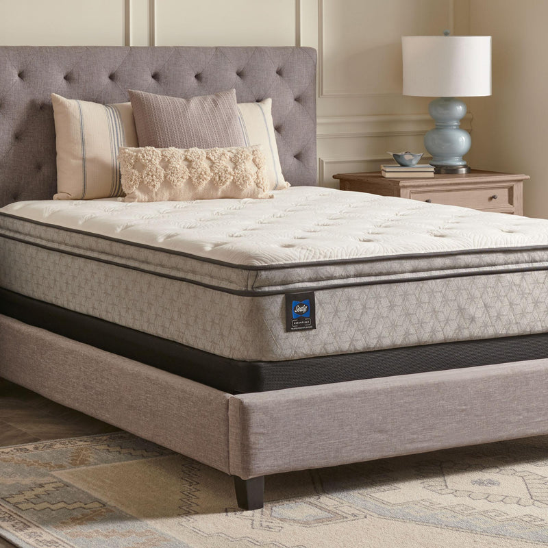 Sealy Winter Green Soft Euro Pillow Top Mattress (King) IMAGE 5